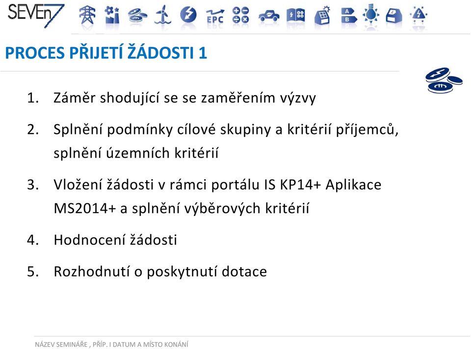 Vložení žádosti v rámci portálu IS KP14+ Aplikace MS2014+ a splnění výběrových