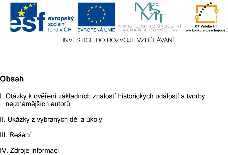 historických událostí a tvorby