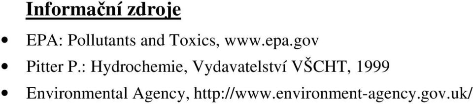 : Hydrochemie, Vydavatelství VŠCHT, 1999