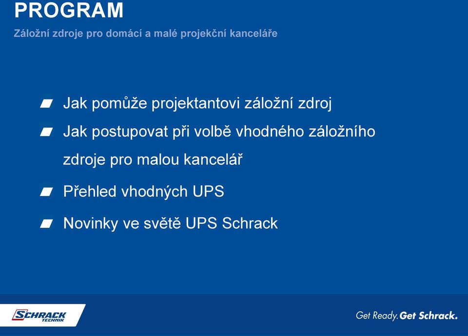 postupovat při volbě vhodného záložního zdroje pro