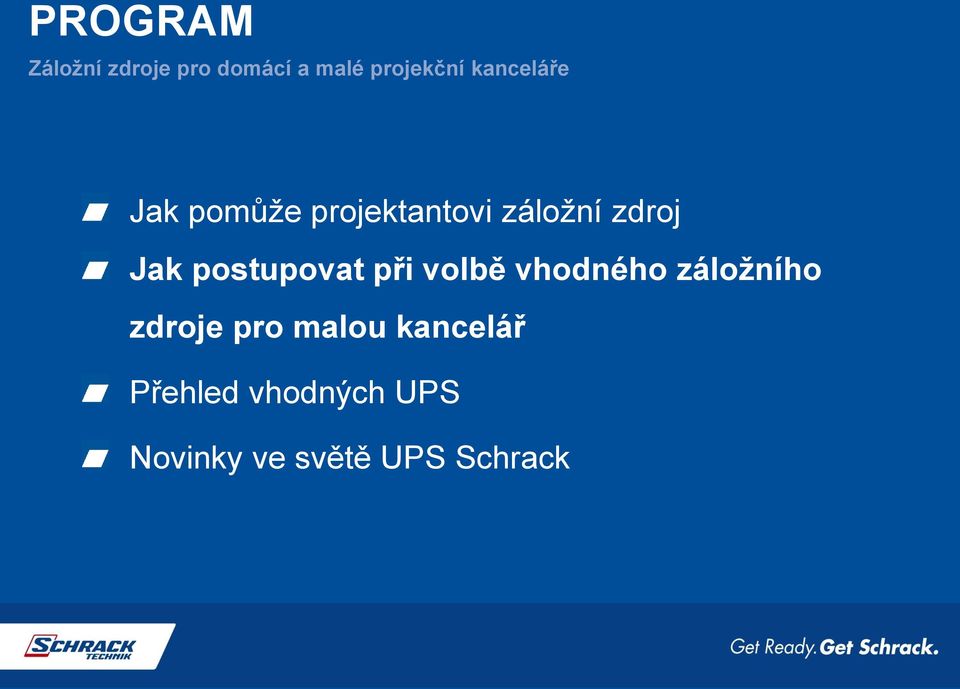 postupovat při volbě vhodného záložního zdroje pro