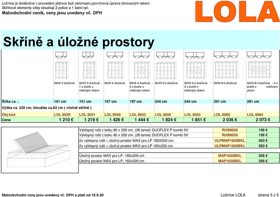 s 3 x dveře s dveře s mléčným sklem Šířka ca. : 151 cm 151 cm 197 cm 197 cm 244 cm 244 cm 291 cm 291 cm Výška ca. 220 cm, hloubka ca.