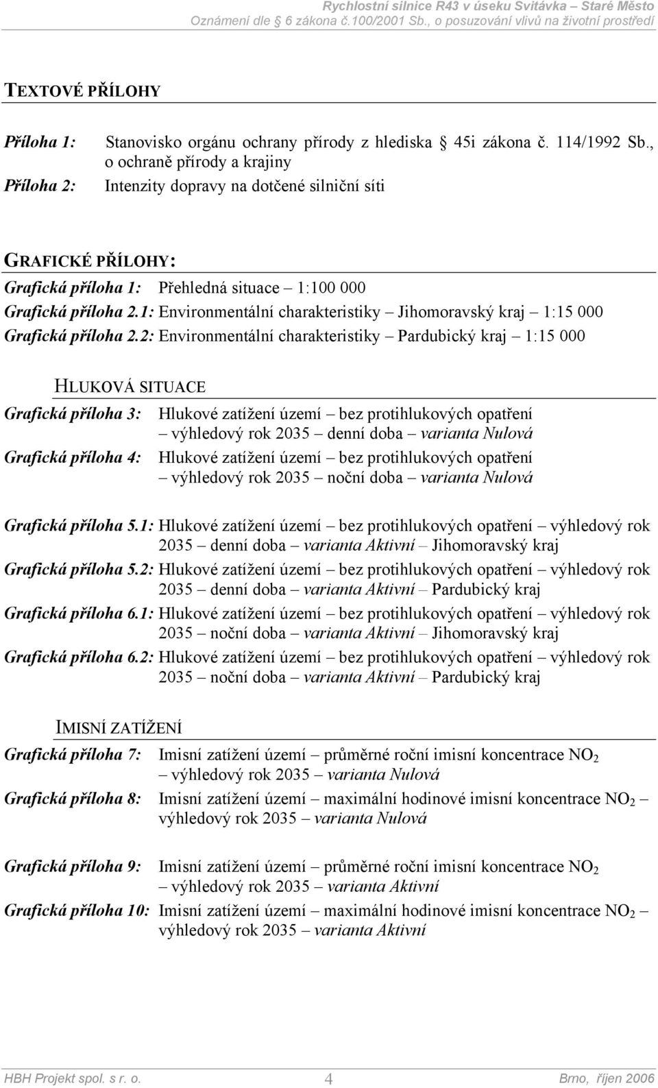 1: Environmentální charakteristiky Jihomoravský kraj 1:15 000 Grafická příloha 2.