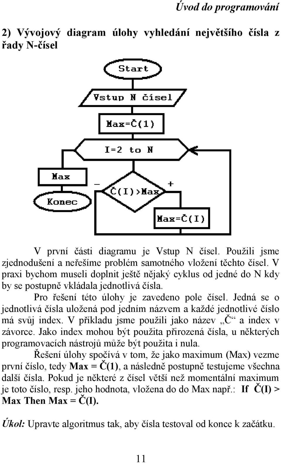 Jedná se o jednotlivá čísla uložená pod jedním názvem a každé jednotlivé číslo má svůj index. V příkladu jsme použili jako název Č a index v závorce.