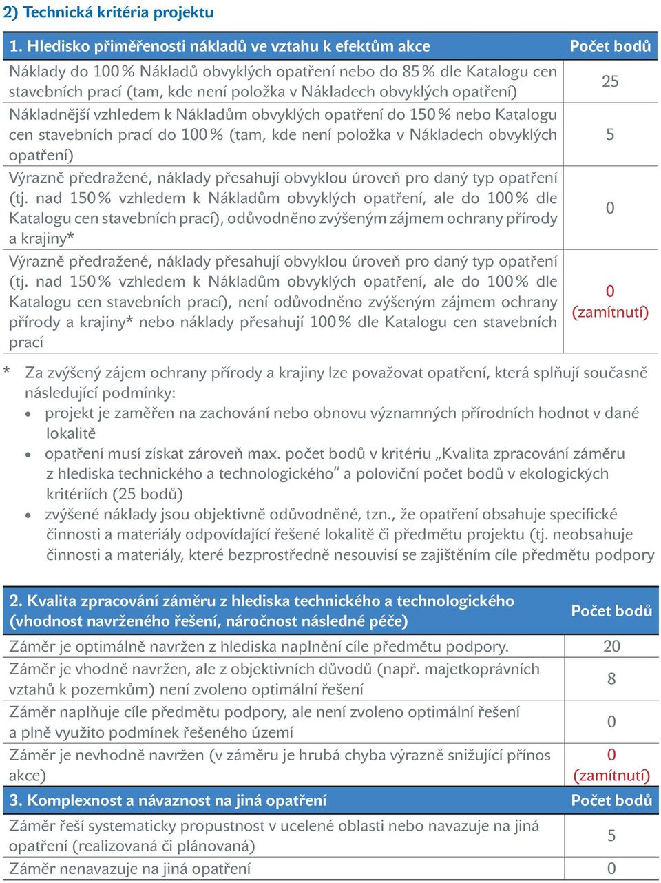 opatření) Nákladnější vzhledem k Nákladům obvyklých opatření do 1 % nebo Katalogu cen stavebních prací do 1 % (tam, kde není položka v Nákladech obvyklých opatření) (tj.