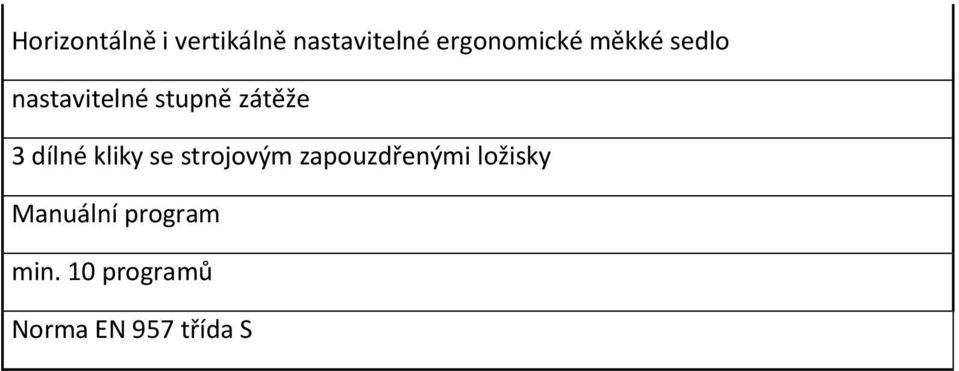 zátěže 3 dílné kliky se strojovým zapouzdřenými