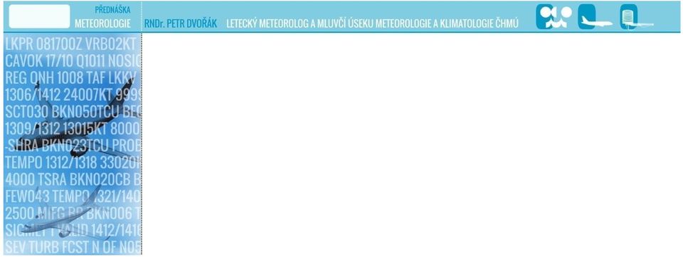 letišť a dalším složkám, které se podílejí na organizaci nebo rozvoji mezinárodního letectví. 2.1.4 Meteorologickým úřadem v ČR je ÚCL, orgánem odpovědným za poskytování let. met.