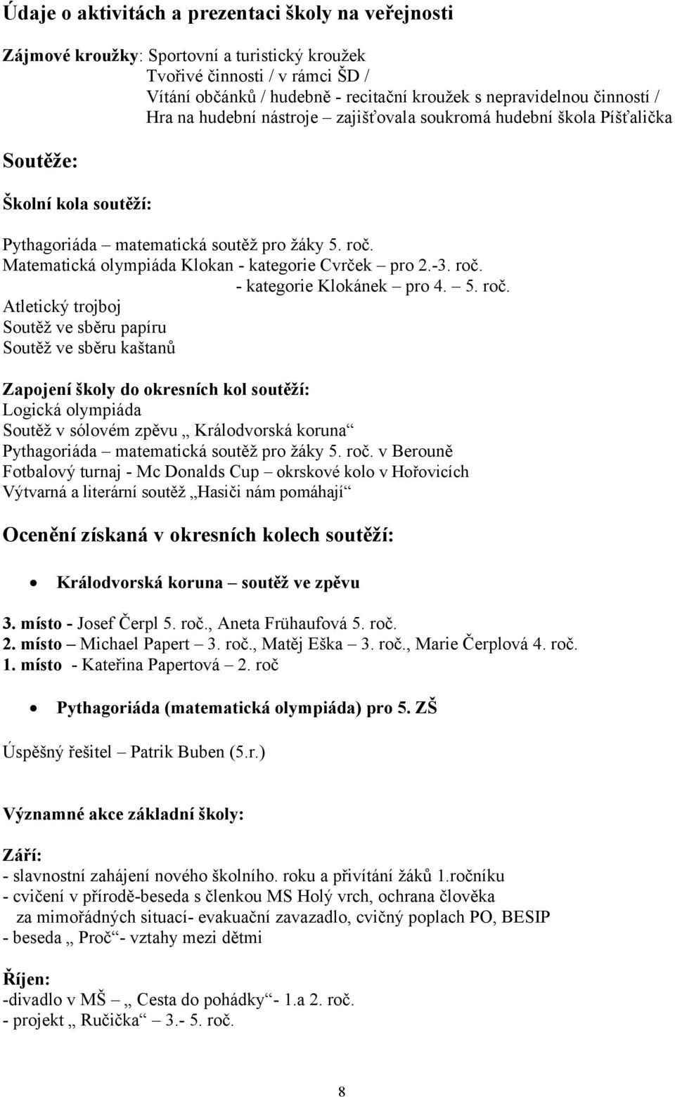 Matematická olympiáda Klokan - kategorie Cvrček pro 2.-3. roč.