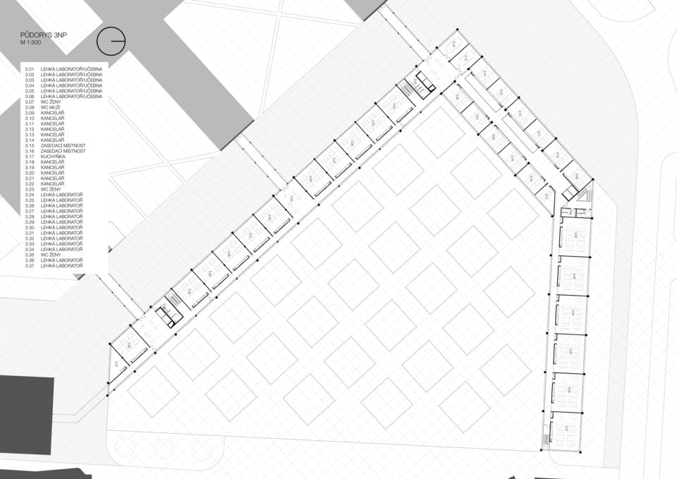 20 KANCELÁŘ 3.21 KANCELÁŘ 3.22 KANCELÁŘ 3.23 WC ŽENY 3.24 LEHKÁ LABORATOŘ 3.25 LEHKÁ LABORATOŘ 3.26 LEHKÁ LABORATOŘ 3.27 LEHKÁ LABORATOŘ 3.28 LEHKÁ LABORATOŘ 3.29 LEHKÁ LABORATOŘ 3.