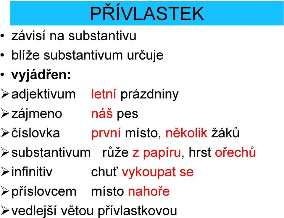 první místo, několik žáků substantivum růže z papíru, hrst ořechů