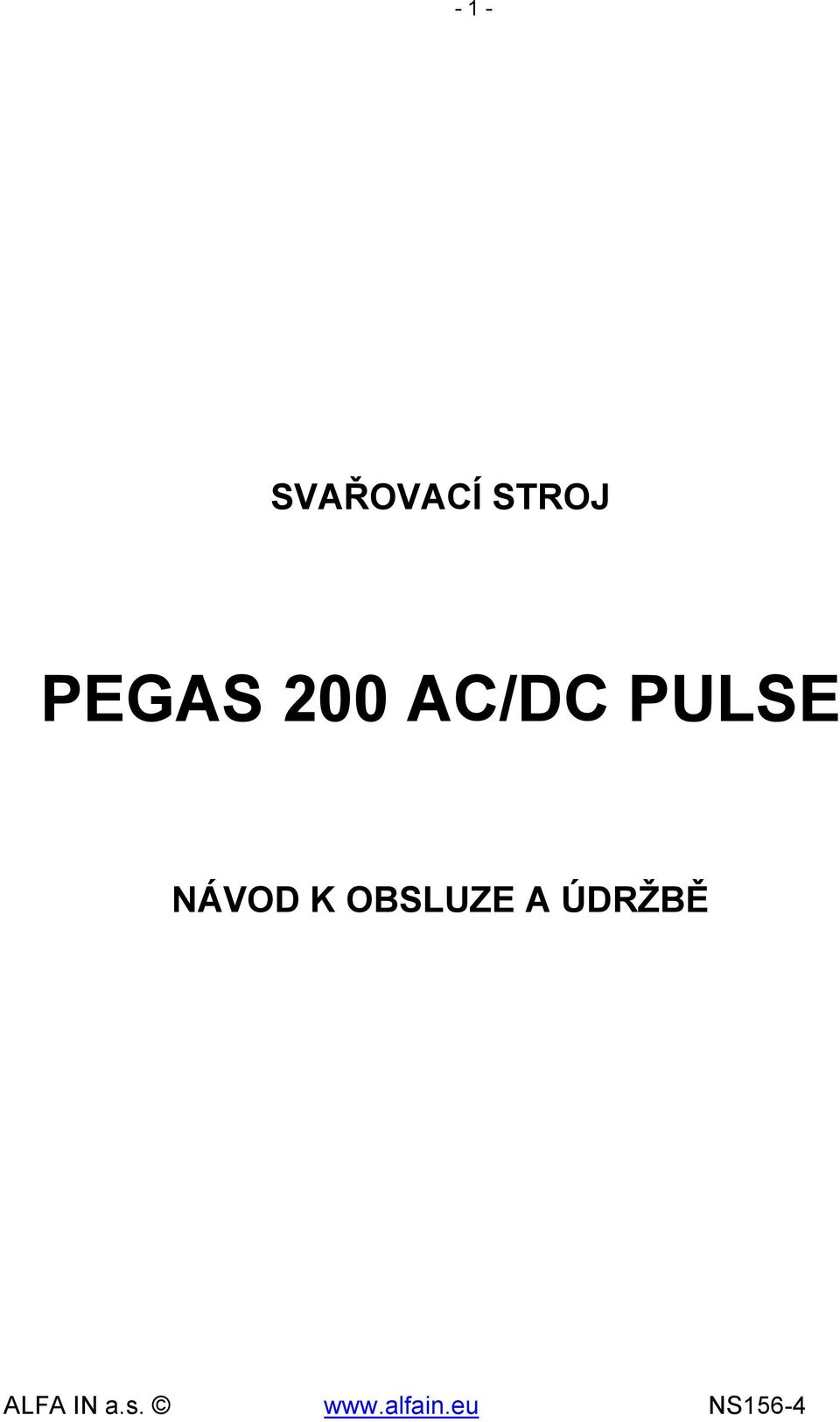 AC/DC PULSE NÁVOD