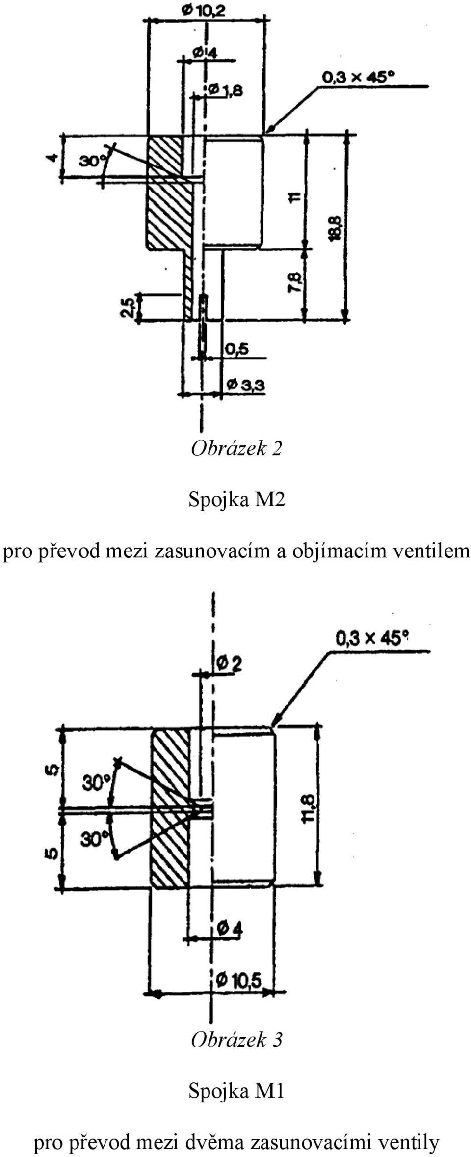 ventilem Obrázek 3 Spojka M1 pro