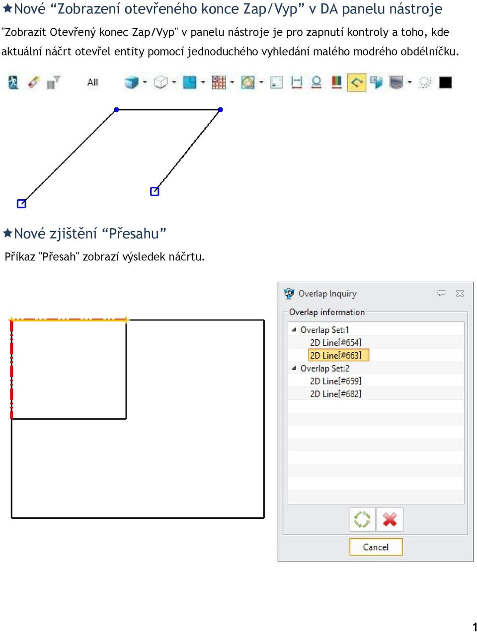 kde aktuální náčrt otevřel entity pomocí jednoduchého vyhledání malého