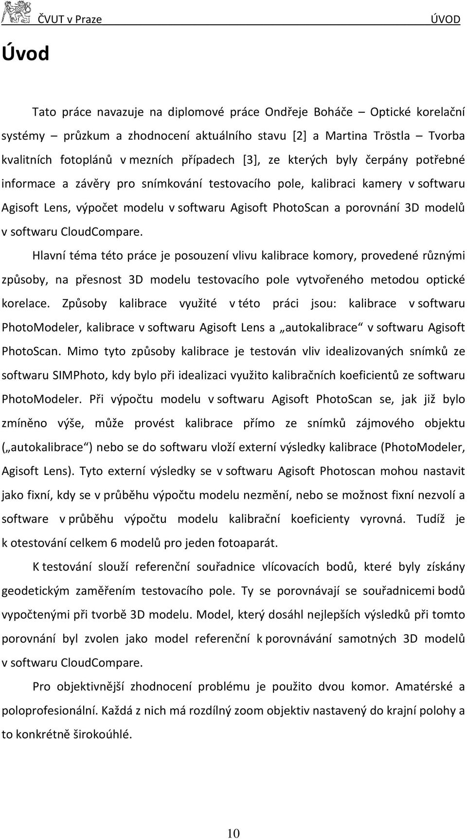 porovnání 3D modelů v softwaru CloudCompare.