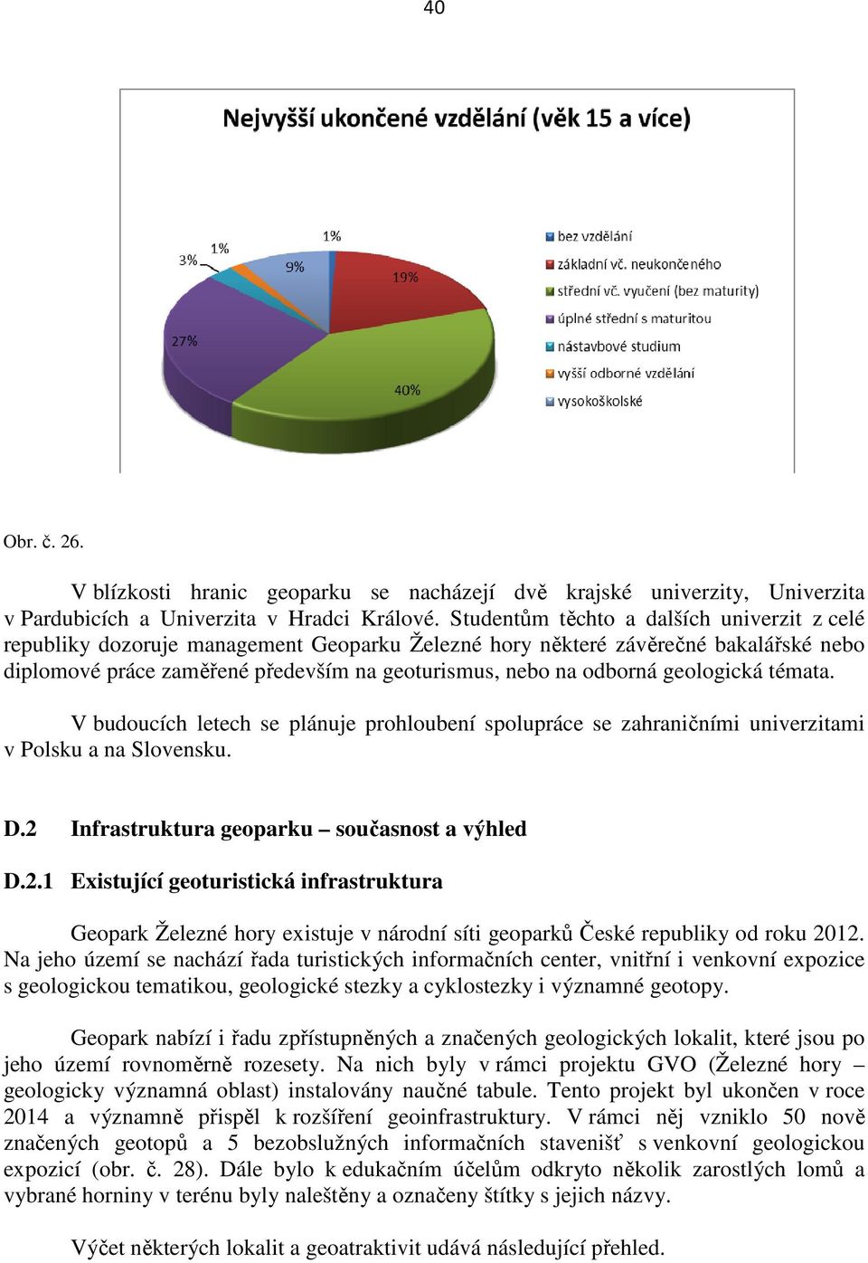 geologická témata. V budoucích letech se plánuje prohloubení spolupráce se zahraničními univerzitami v Polsku a na Slovensku. D.2 