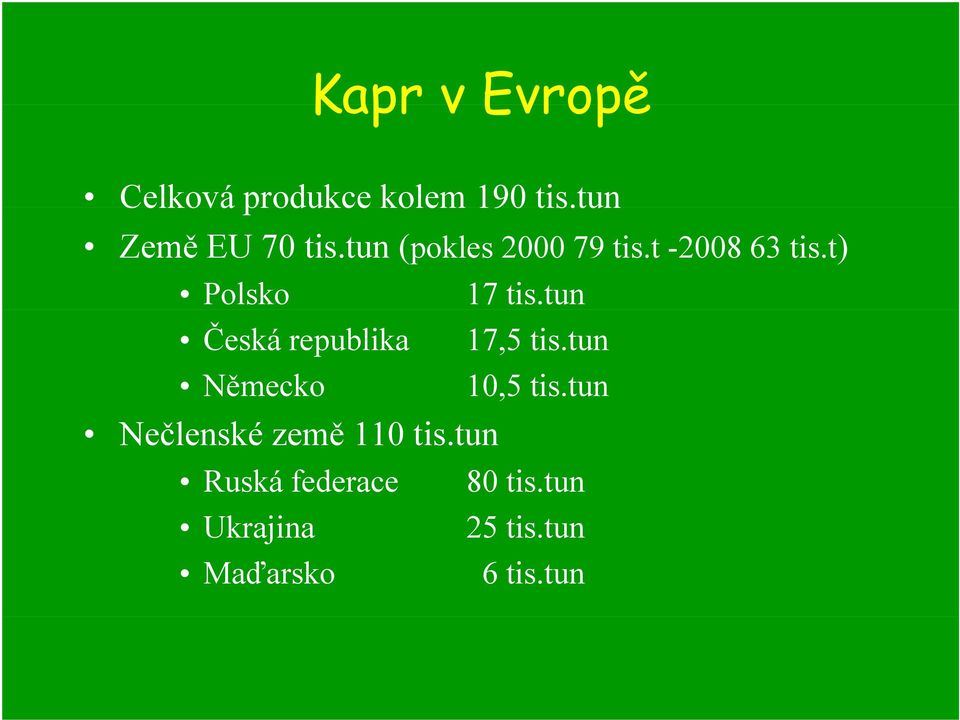 t) Polsko Česká republika Německo Nečlenské země 110 tis.