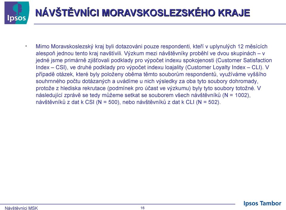 loajality (Customer Loyalty Index CLI).