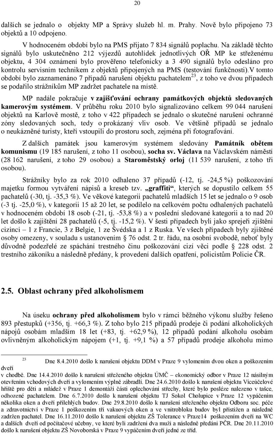 servisním technikem z objektů připojených na PMS (testování funkčnosti).