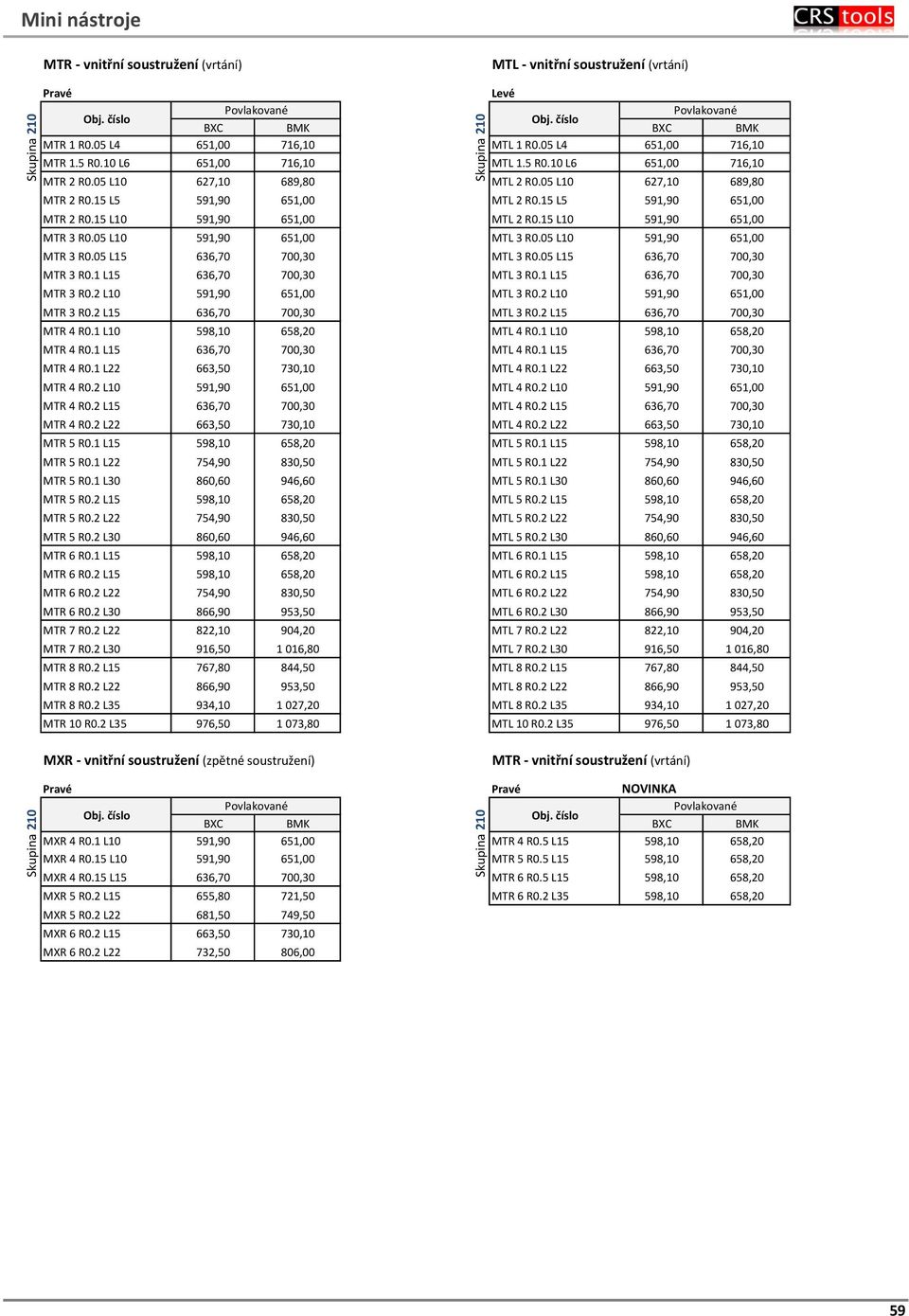 05 L10 591,90 651,00 MTL 3 R0.05 L10 591,90 651,00 MTR 3 R0.05 L15 636,70 700,30 MTL 3 R0.05 L15 636,70 700,30 MTR 3 R0.1 L15 636,70 700,30 MTL 3 R0.1 L15 636,70 700,30 MTR 3 R0.