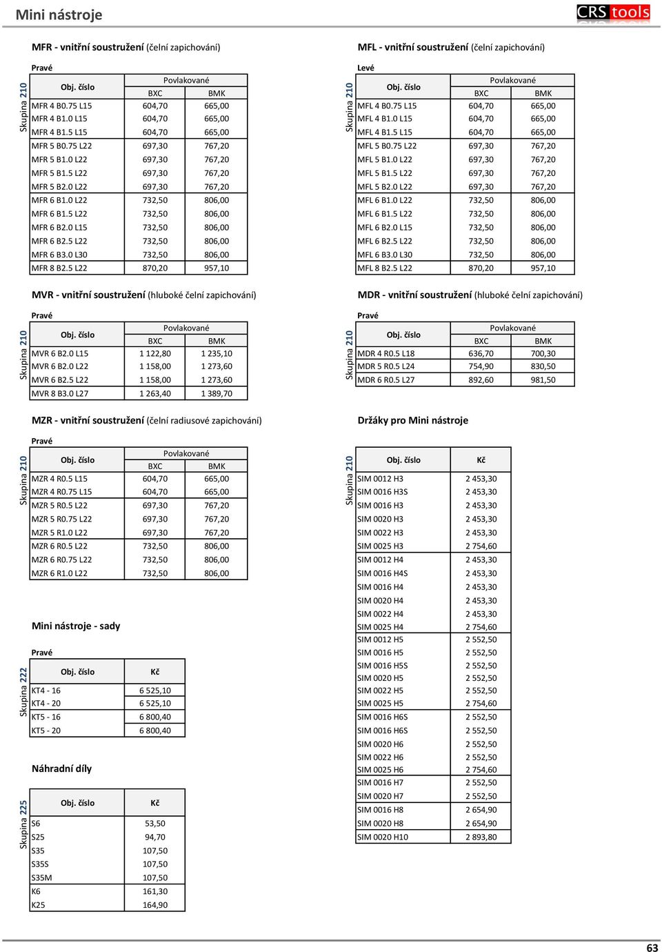 0 L22 697,30 767,20 MFR 5 B1.5 L22 697,30 767,20 MFL 5 B1.5 L22 697,30 767,20 MFR 5 B2.0 L22 697,30 767,20 MFL 5 B2.0 L22 697,30 767,20 MFR 6 B1.0 L22 732,50 806,00 MFL 6 B1.