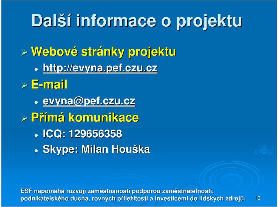 cz E-mail evyna@pef.czu.