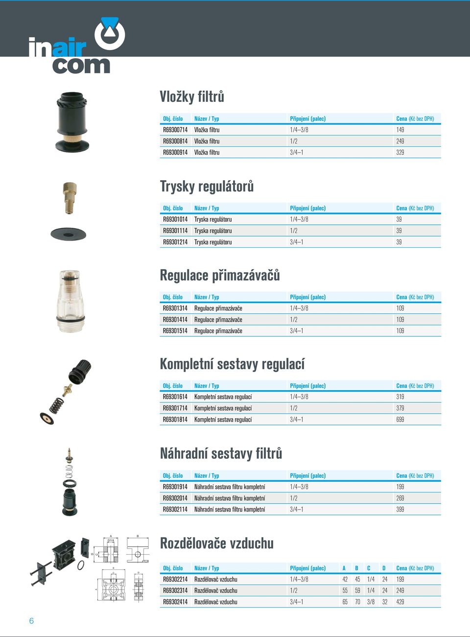 / 9 R98 Kompletní sestava regulací / 99 Náhradní sestavy filtrů R99 Náhradní sestava filtru kompletní / /8 99 R9 Náhradní sestava filtru kompletní / 9 R9 Náhradní sestava filtru kompletní / 99