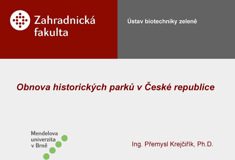 parků v České republice