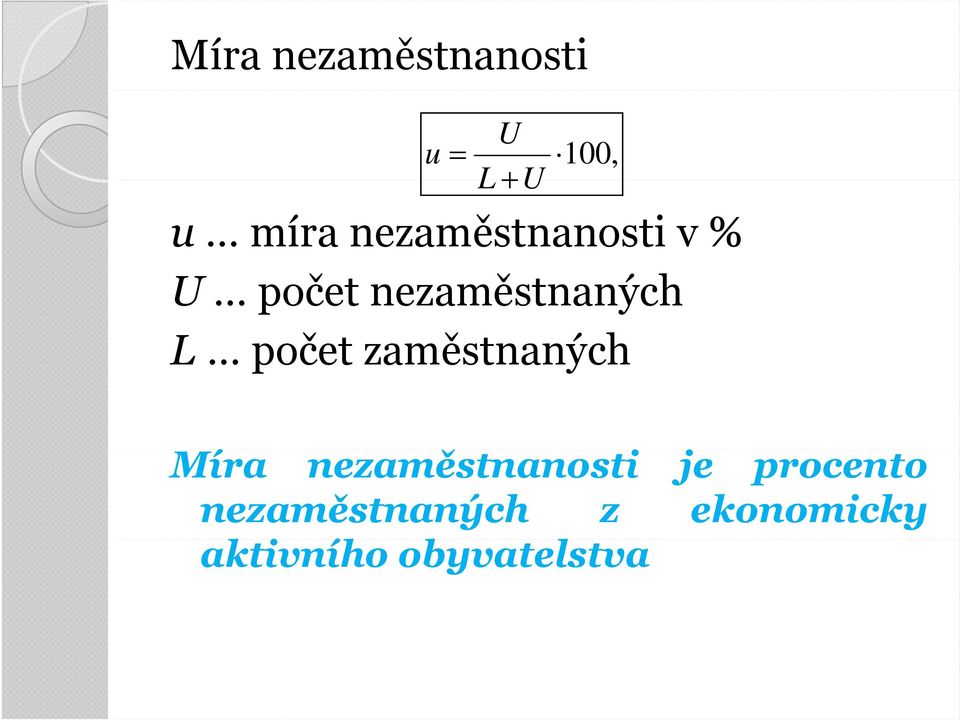 počet zaměstnaných Míra nezaměstnanostiě je