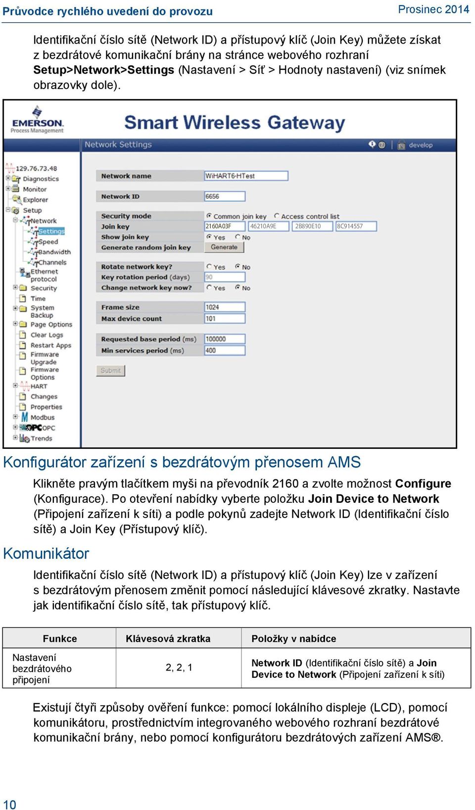 2160A03F 46210A9E 2B890E10 8C914557 Konfigurátor zařízení s bezdrátovým přenosem AMS Klikněte pravým tlačítkem myši na převodník 2160 a zvolte možnost Configure (Konfigurace).