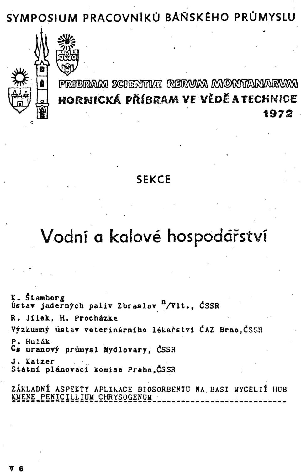 Procházka Výzkumný ústav veterinárního lékařství ČAZ Brno,ČSSR P.