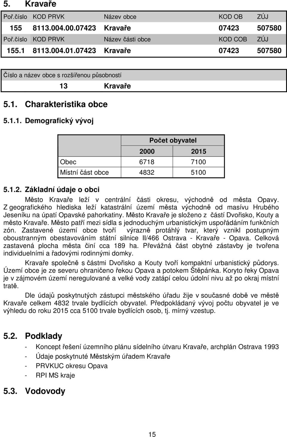 Z geografického hlediska leží katastrální území města východně od masívu Hrubého Jeseníku na úpatí Opavské pahorkatiny. Město Kravaře je složeno z částí Dvořisko, Kouty a město Kravaře.