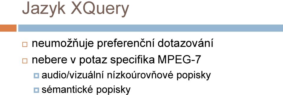 potaz specifika MPEG-7