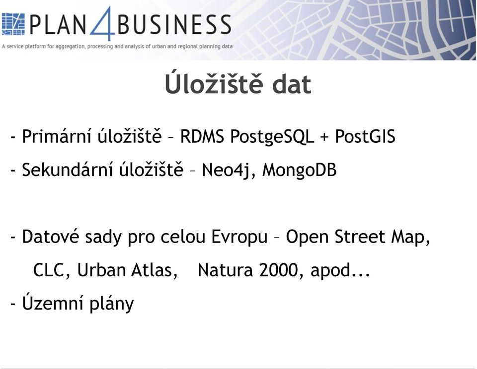 Datové sady pro celou Evropu Open Street Map,