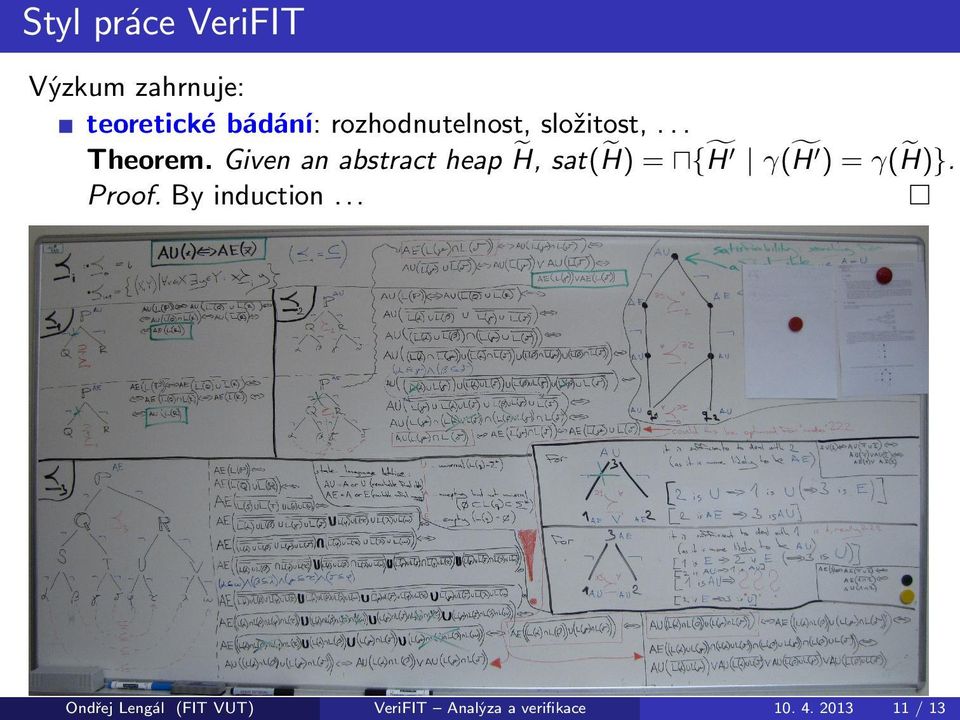 e sat(h) e = u{h e Theorem. Given an abstract heap H, Proof.