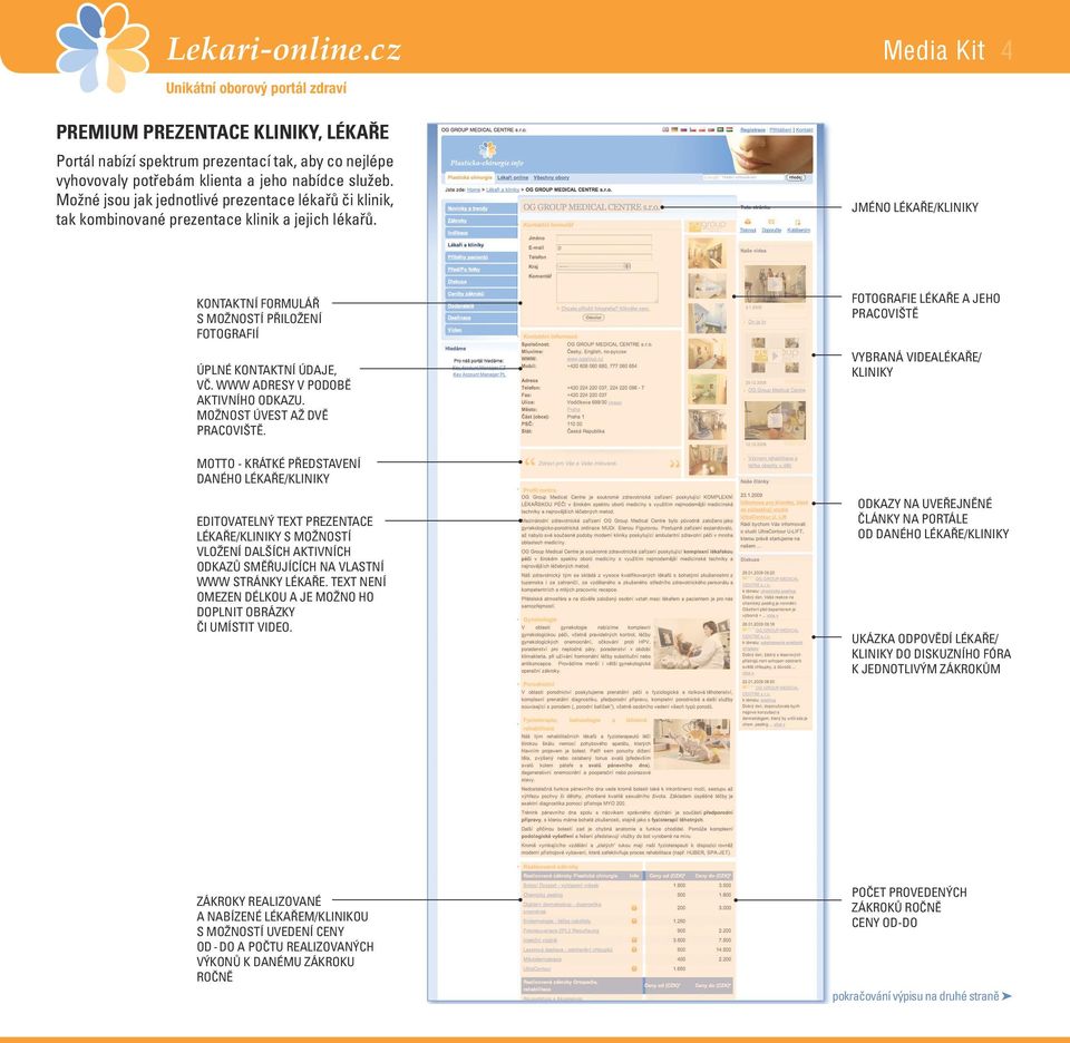 JMÉNO LÉKAŘE/KLINIKY KONTAKTNÍ FORMULÁŘ S MOŽNOSTÍ PŘILOŽENÍ FOTOGRAFIÍ ÚPLNÉ KONTAKTNÍ ÚDAJE, VČ. WWW ADRESY V PODOBĚ AKTIVNÍHO ODKAZU. MOŽNOST ÚVEST AŽ DVĚ PRACOVIŠTĚ.