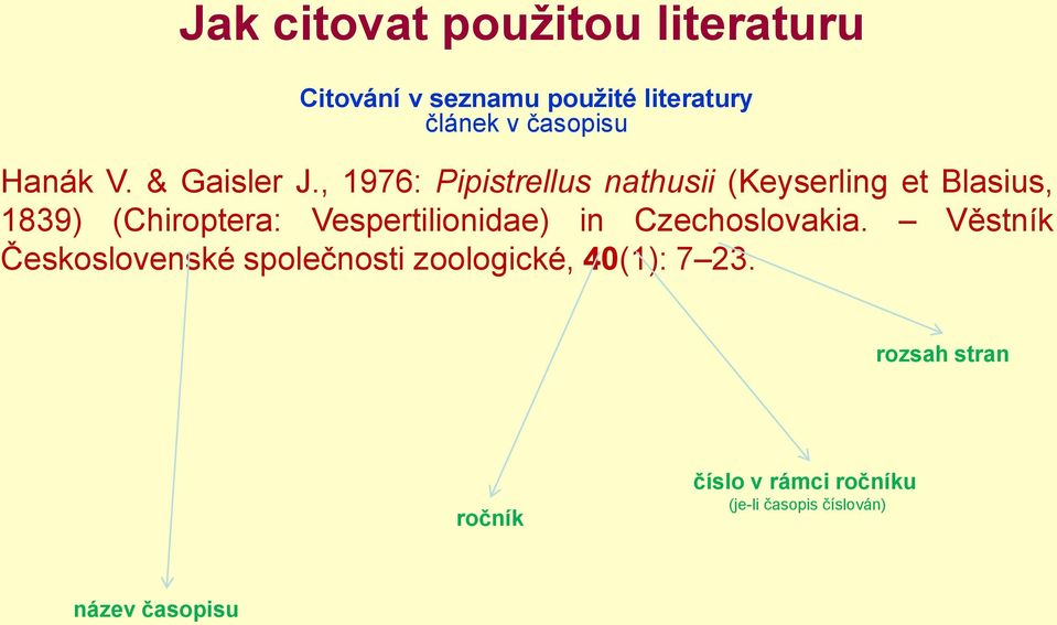 Vespertilionidae) in Czechoslovakia.