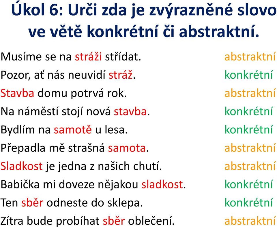 Přepadla mě strašná samota. Sladkost je jedna z našich chutí. Babička mi doveze nějakou sladkost.