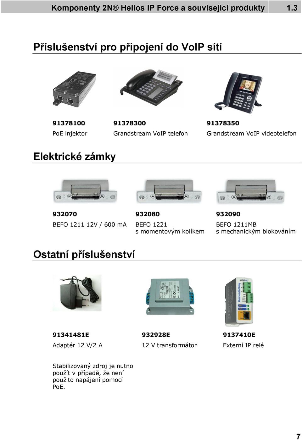 videotelefon Elektrické zámky 932070 BEFO 1211 12V / 600 ma 932080 BEFO 1221 s momentovým kolíkem 932090 BEFO 1211MB s