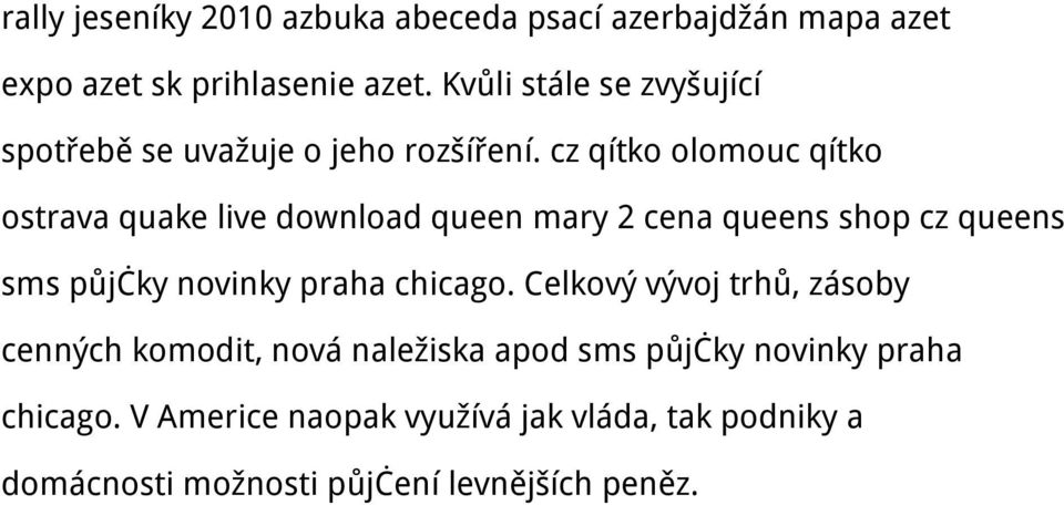 cz qítko olomouc qítko ostrava quake live download queen mary 2 cena queens shop cz queens sms půjčky novinky praha