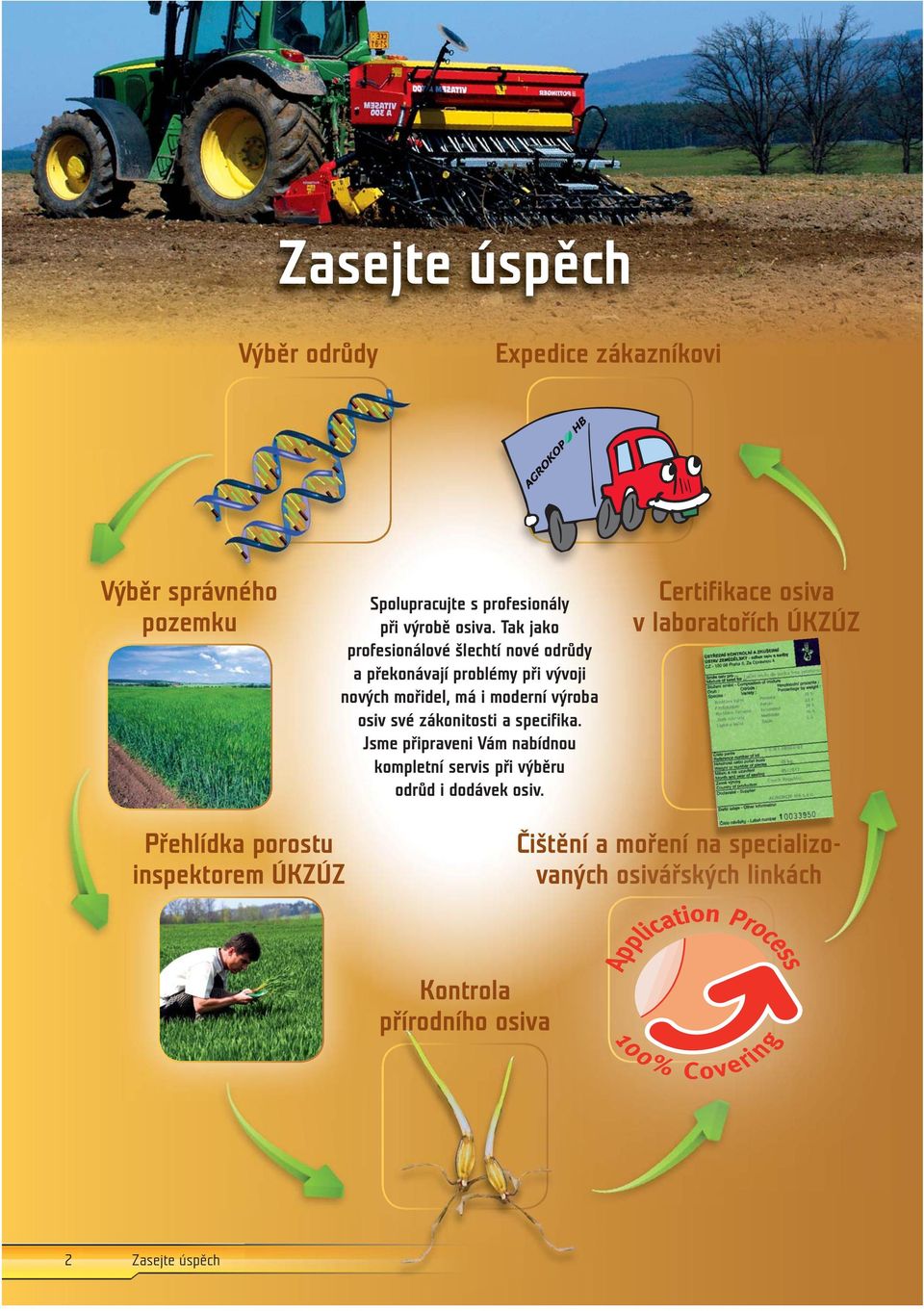 zákonitosti a specifika. Jsme připraveni Vám nabídnou kompletní servis při výběru odrůd i dodávek osiv.