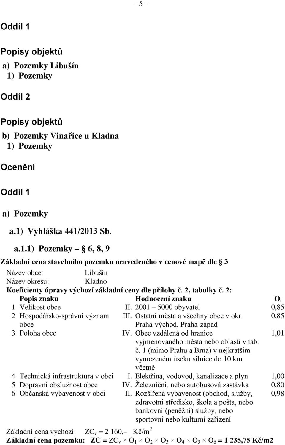 0,85 obce Praha-východ, Praha-západ 3 Poloha obce IV. Obec vzdálená od hranice 1,01 vyjmenovaného města nebo oblasti v tab. č.