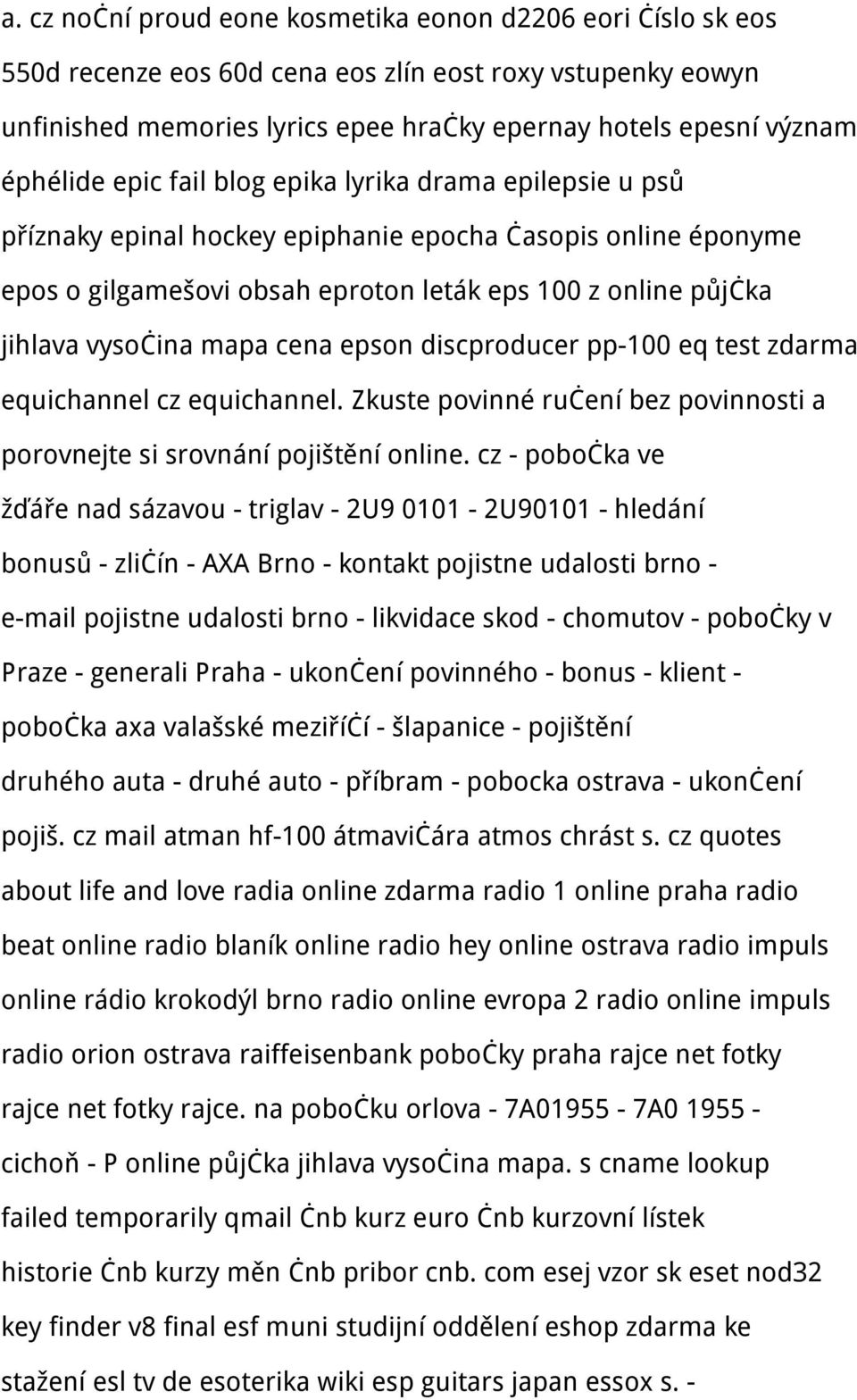 vysočina mapa cena epson discproducer pp-100 eq test zdarma equichannel cz equichannel. Zkuste povinné ručení bez povinnosti a porovnejte si srovnání pojištění online.