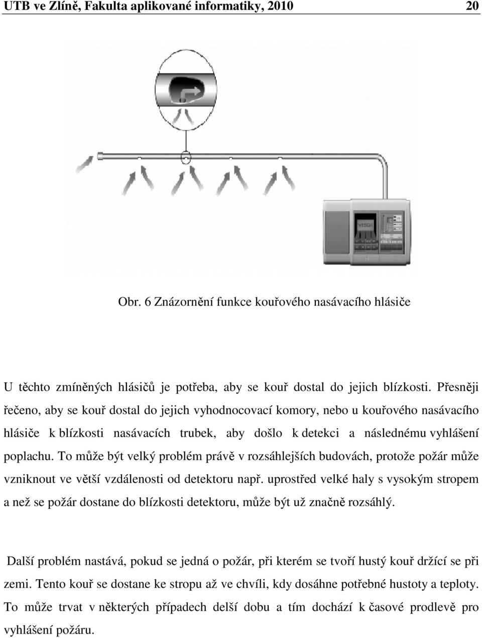 To může být velký problém právě v rozsáhlejších budovách, protože požár může vzniknout ve větší vzdálenosti od detektoru např.