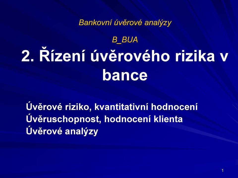 riziko, kvantitativní hodnocení