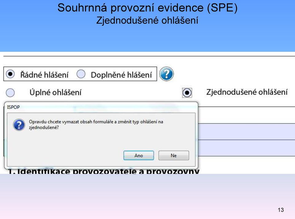 evidence (SPE)