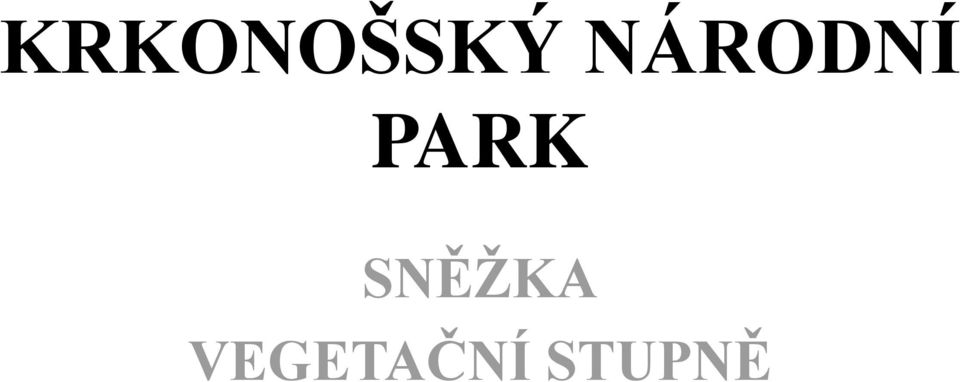 PARK SNĚŢKA