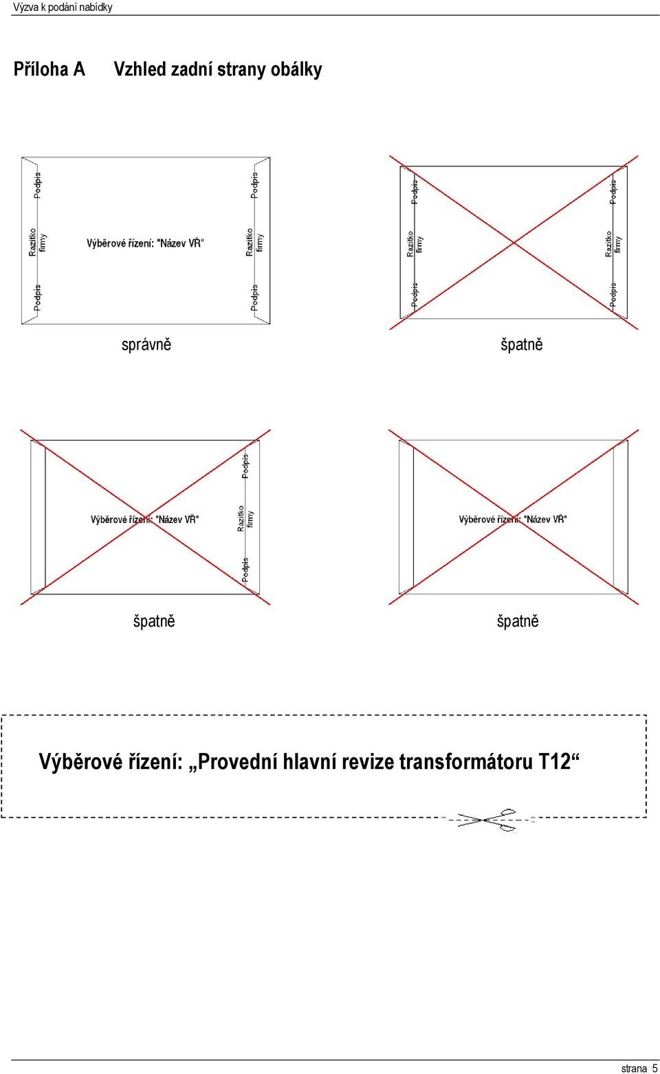 špatně Výběrové řízení: Provední