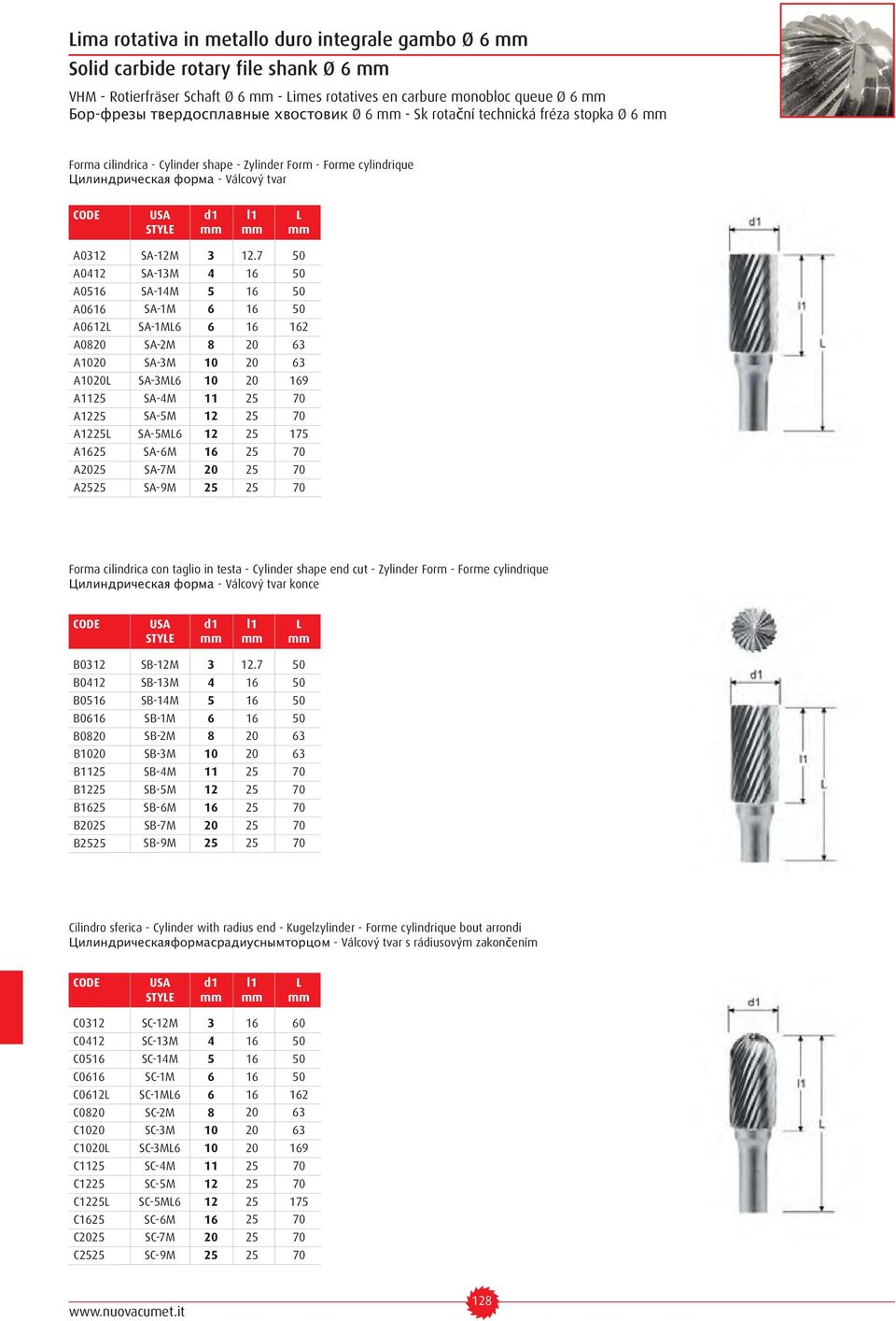 7 50 A0412 SA-13M 4 16 50 A0516 SA-14M 5 16 50 A0616 SA-1M 6 16 50 A0612L SA-1ML6 6 16 162 A0820 SA-2M 8 20 63 A1020 SA-3M 10 20 63 A1020L SA-3ML6 10 20 169 A1125 SA-4M 11 25 70 A1225 SA-5M 12 25 70