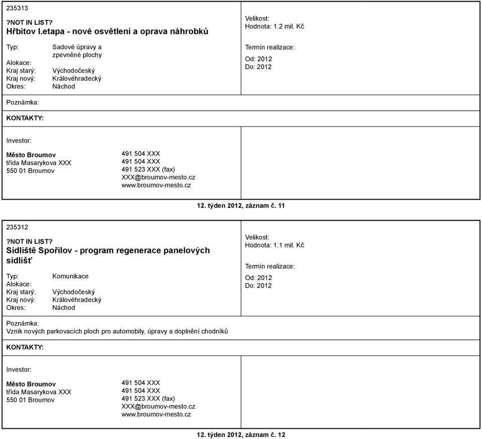 11 235312 Sídliště Spořilov - program regenerace panelových sídlišť Komunikace