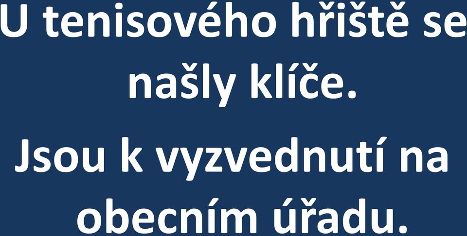 klíče.